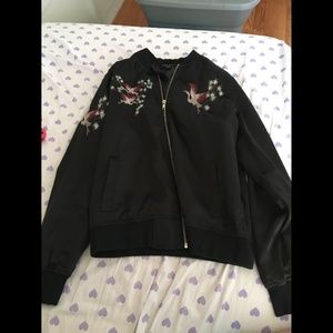 Black zip up jacket